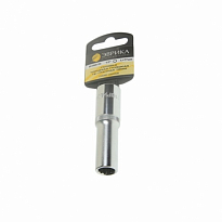 Головка торцевая глубокая 12мм 1/2"DR 12-гранная (держатель) ЭВРИКА /1/15